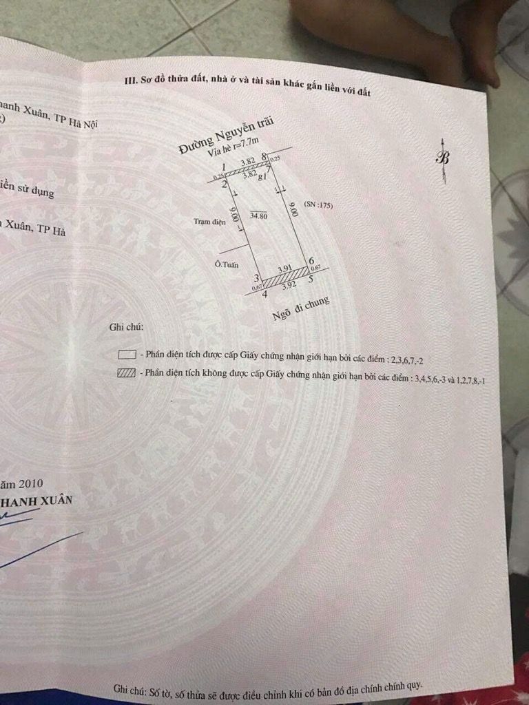 Bán nhà Nguyễn Trãi - diện tích 34,8m2 5 tầng - mặt đường - giá 21,5 tỷ