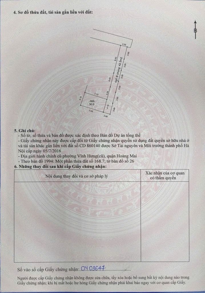 Bán nhà Vĩnh Hưng - diện tích 30m2 6 tầng - Mặt tiền rộng - giá 7,95 tỷ