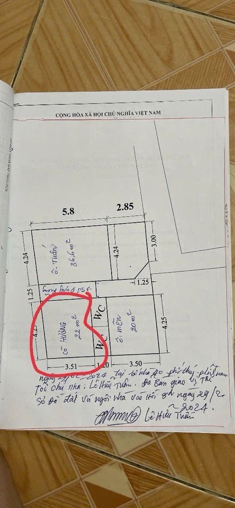 Bán nhà Thuý Lĩnh - diện tích 22m2 1 tầng - gần phố - giá 1,38 tỷ