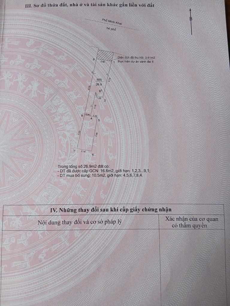 Bán nhà Minh Khai - diện tích 27m2 5 tầng - Mặt phố nhỏ xinh - giá 13,5 tỷ