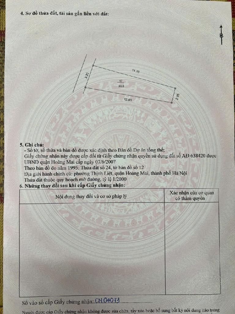 Bán nhà Trương Định - diện tích 30m2 5 tầng - Mặt đường - giá 12 tỷ