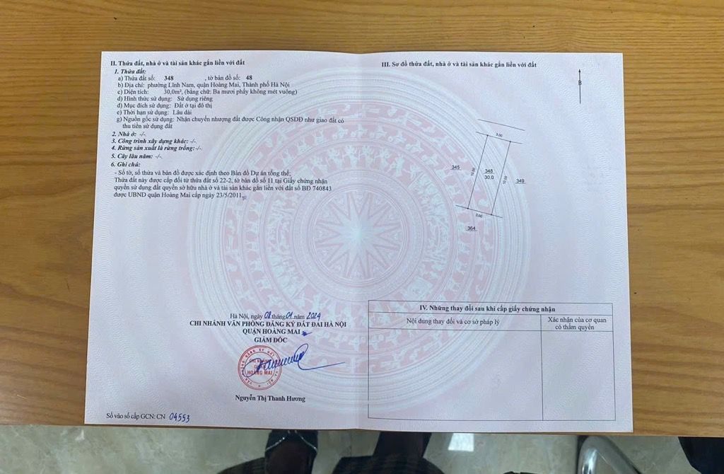 Bán nhà Lĩnh Nam - diện tích 30m2 4 tầng - Nhà dân xây chắc chắn đẹp thiết kế đủ công năng - giá 6,9 tỷ