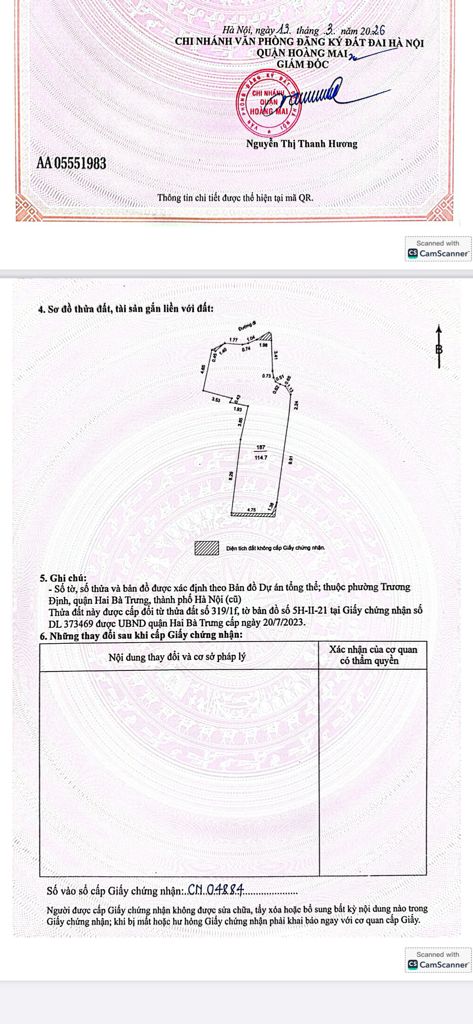 Bán nhà ngõ An Sơn - diện tích 114.7m2 3 tầng - 4 thoáng - giá 20,7 tỷ