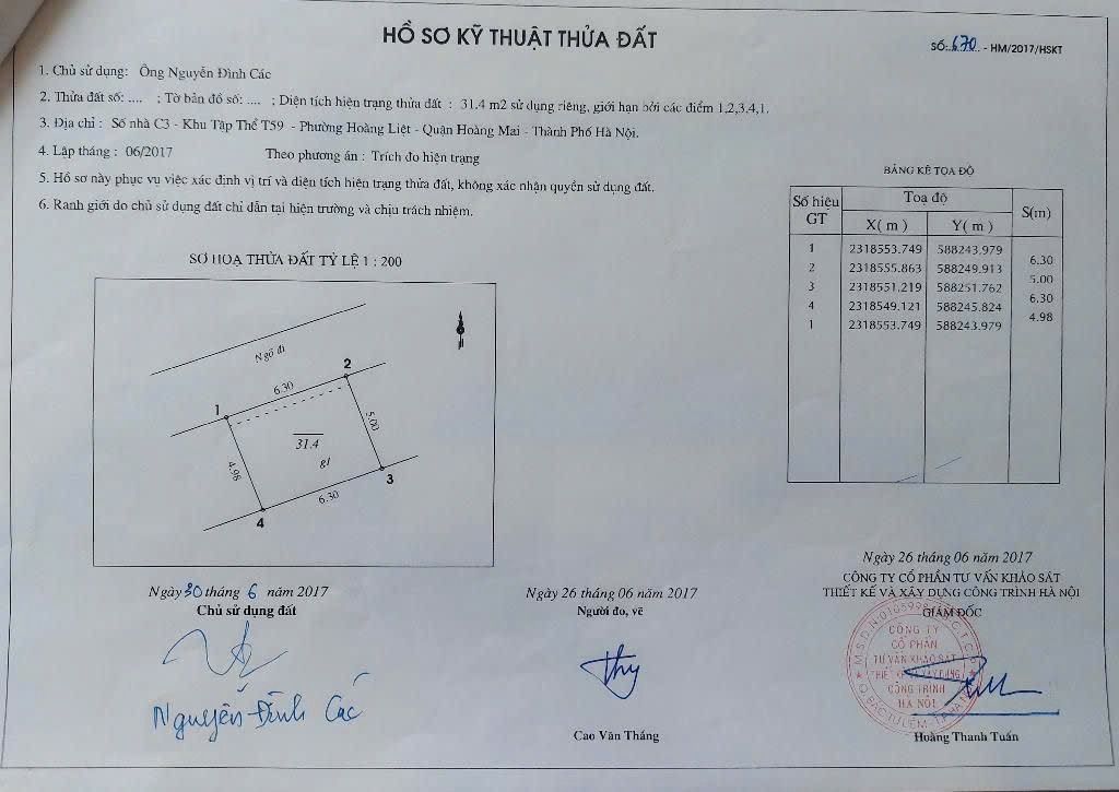 Bán nhà Pháp Vân - diện tích 32m2 1 tầng - 7 chỗ vào nhà - giá 1,95 tỷ