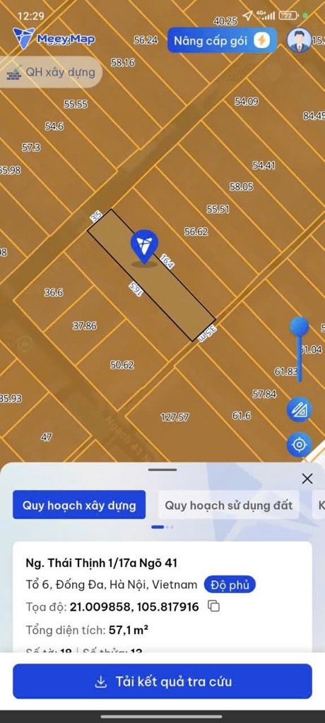 Bán nhà Thái Thịnh - diện tích 35,6m2 4 tầng - Đang cập nhật - giá 13,5 tỷ