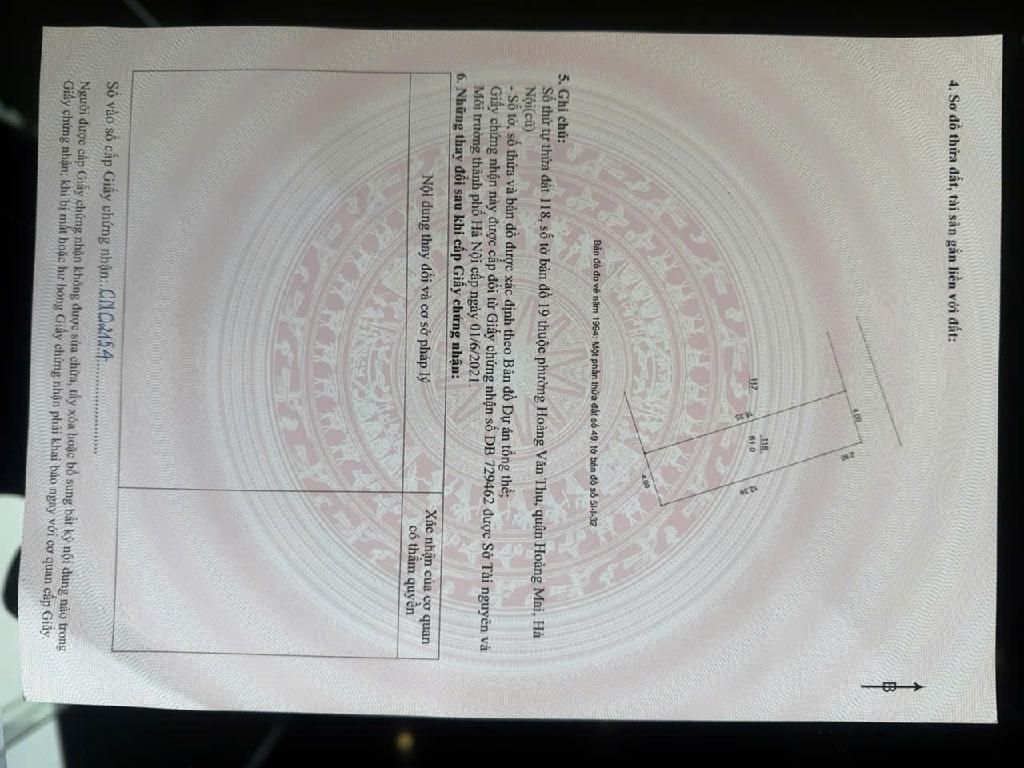 Bán nhà Minh Khai - diện tích 60m2 4 tầng - Cực hiếm - giá 10,8 tỷ