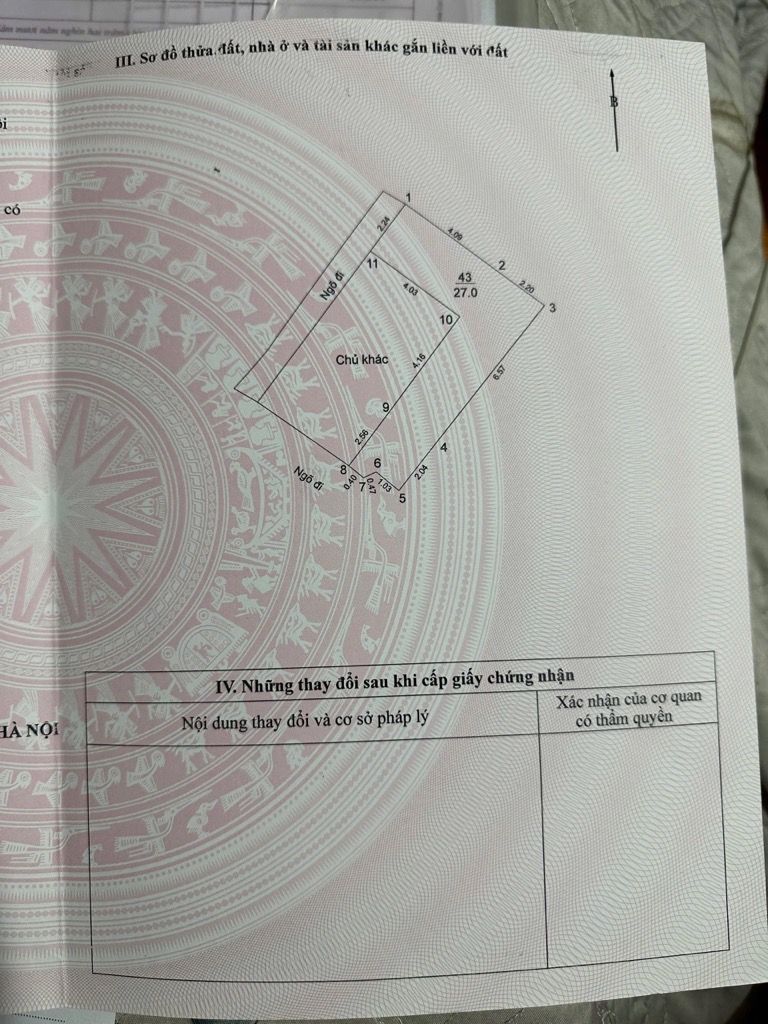 Bán nhà Trần Khát Chân - diện tích 27m2 4 tầng - Mặt ngõ thông ô tô - giá 8,98 tỷ