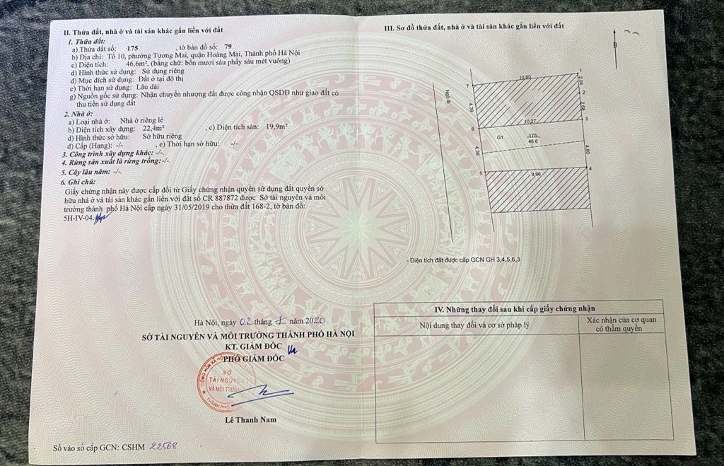 Bán nhà Trương Định - diện tích 46.6m2 5 tầng - 2 mặt thoáng - giá 11,3 tỷ
