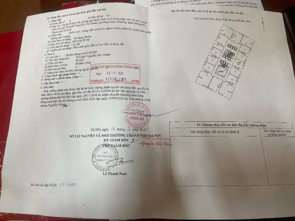 Bán nhà VinHome Nguyễn Chí Thanh - diện tích 80.1m2 1 tầng - Căn hộ cao cấp - giá 16 tỷ