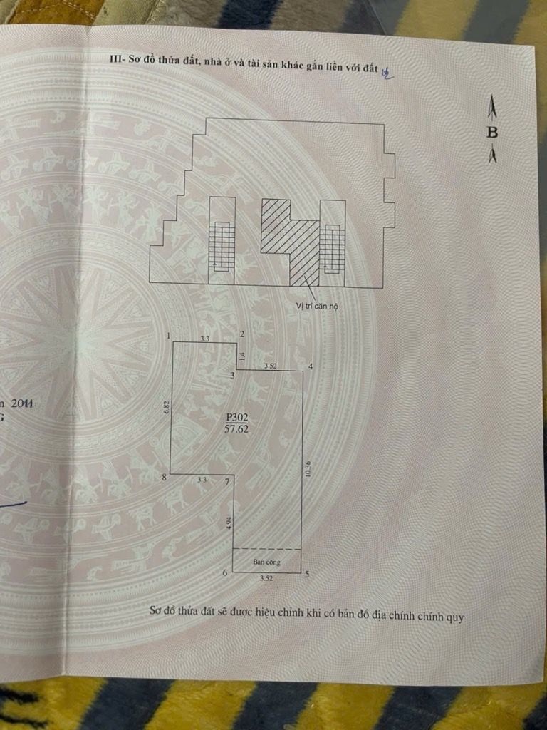 Bán nhà Vĩnh Tuy - diện tích 57.6m2 5 tầng - Nhà B Hồ Đình - giá 5,35 tỷ