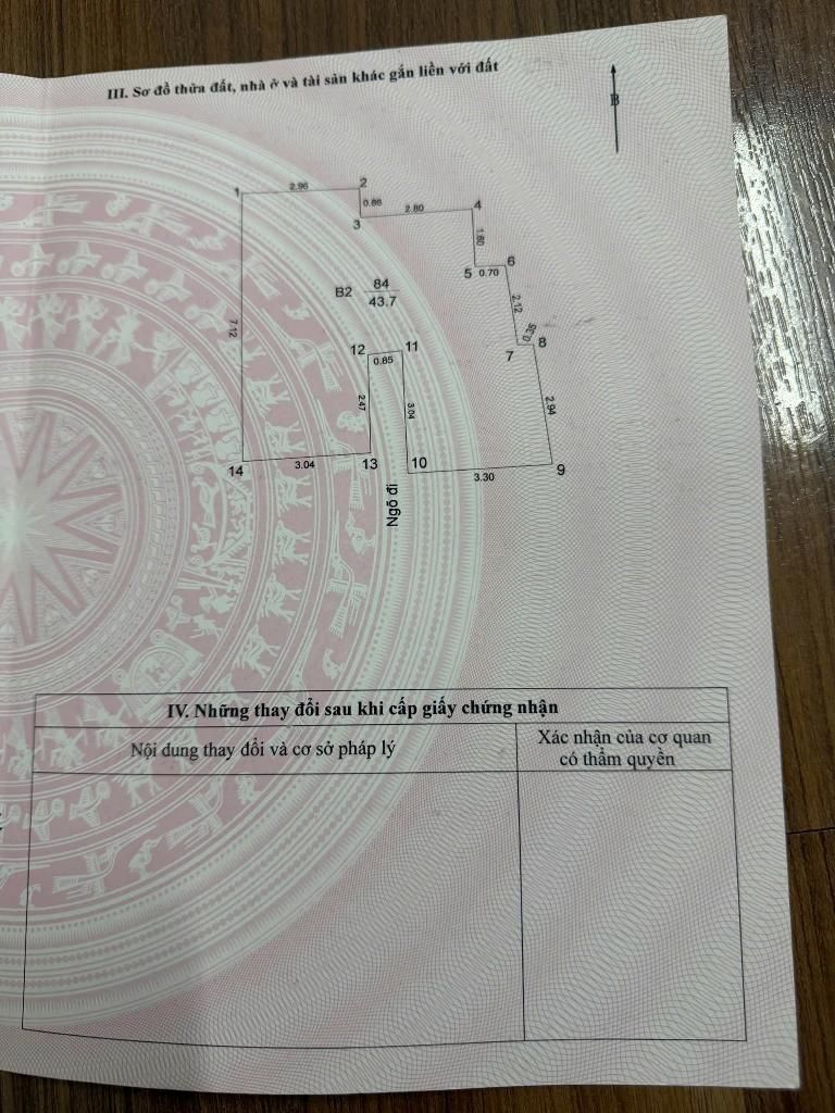 Bán nhà Thọ Lão - diện tích 43.7m2 4 tầng - Ngõ 88 Thọ Lão - giá 9,5 tỷ