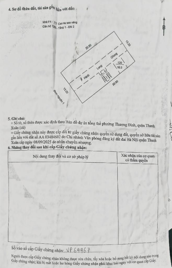 Bán nhà Khương Đình - diện tích 40m2 1 tầng - Tập thể Khương Đình - giá 3,18 tỷ