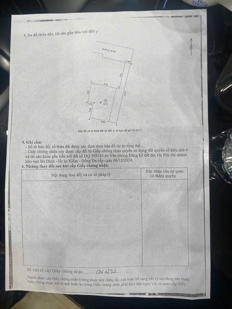 Bán nhà Cát Linh - diện tích 47,3m2 6 tầng - Nhà Đẹp 6T Thang Máy - giá 17 tỷ