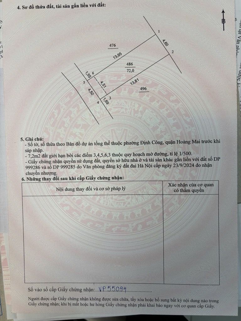 Bán nhà Định công hạ - diện tích 72m2 7 tầng - ô tô đỗ cửa - giá 21 tỷ