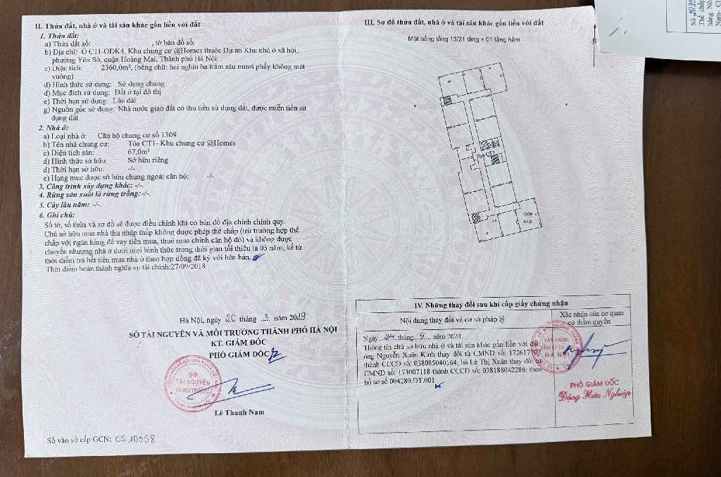 Bán nhà Tam Trinh - diện tích 67m2 1 tầng - Căn góc view đường đôi - giá 5,9 tỷ