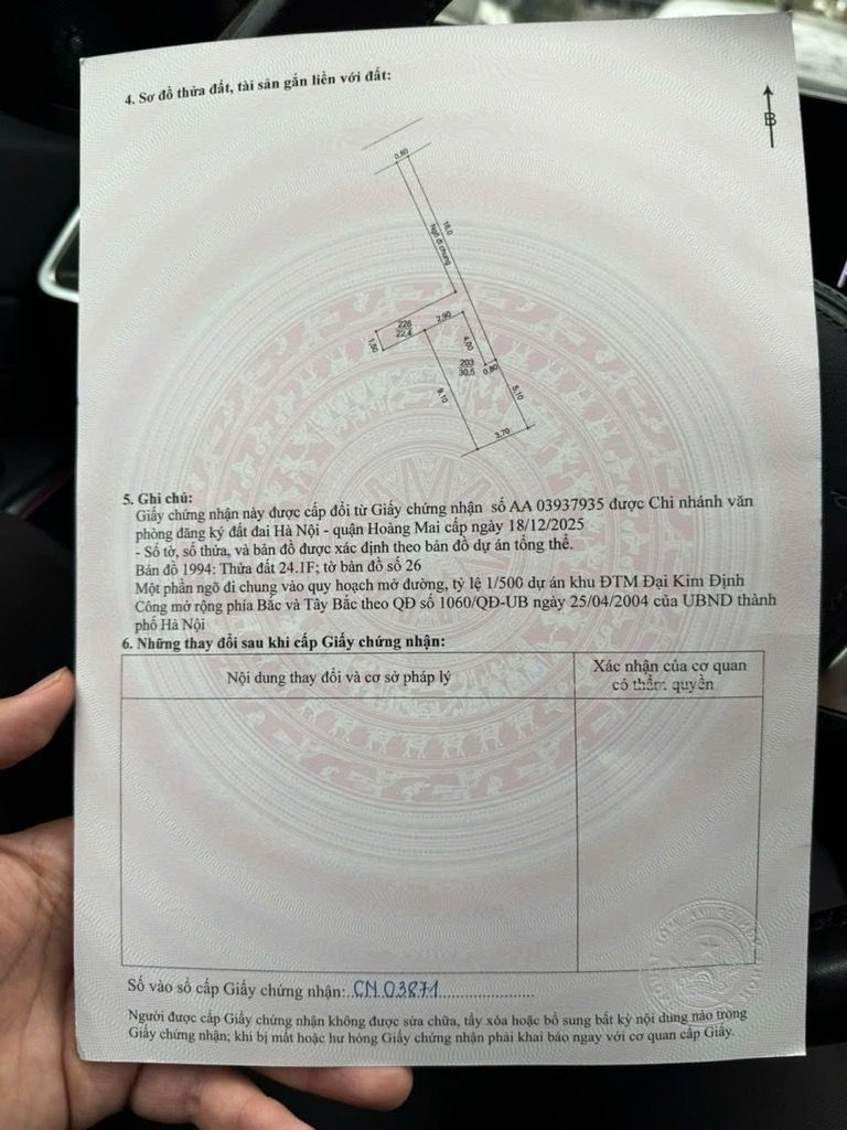 Bán nhà Định Công - diện tích 31m2 5 tầng - gần ô tô - giá 7,5 tỷ