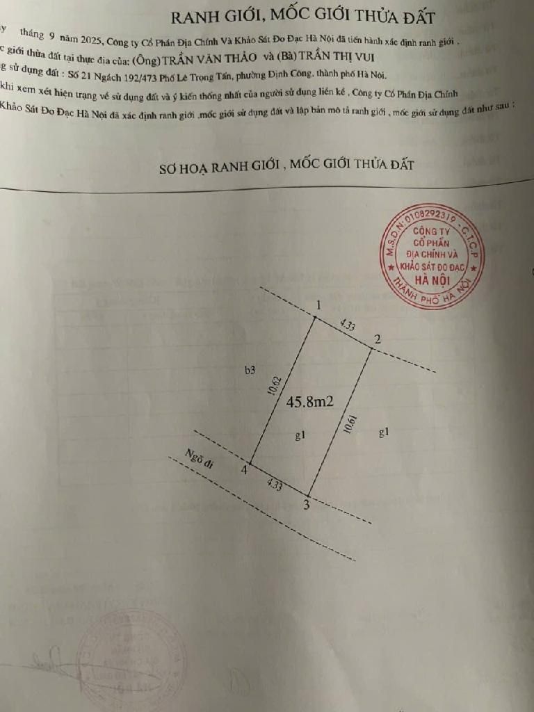 Bán nhà Lê Trọng Tấn - diện tích 46m2 2 tầng - ô tô tránh - giá 2,8 tỷ