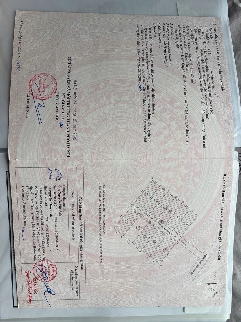 Bán nhà Nam Dư - diện tích 35m2 5 tầng - Ngõ rộng, thoáng - giá 8,5 tỷ