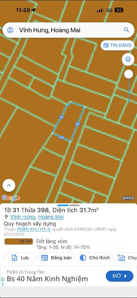 Bán nhà Đông Hưng - diện tích 31m2 4 tầng - ô tô qua lại - giá 4,7 tỷ