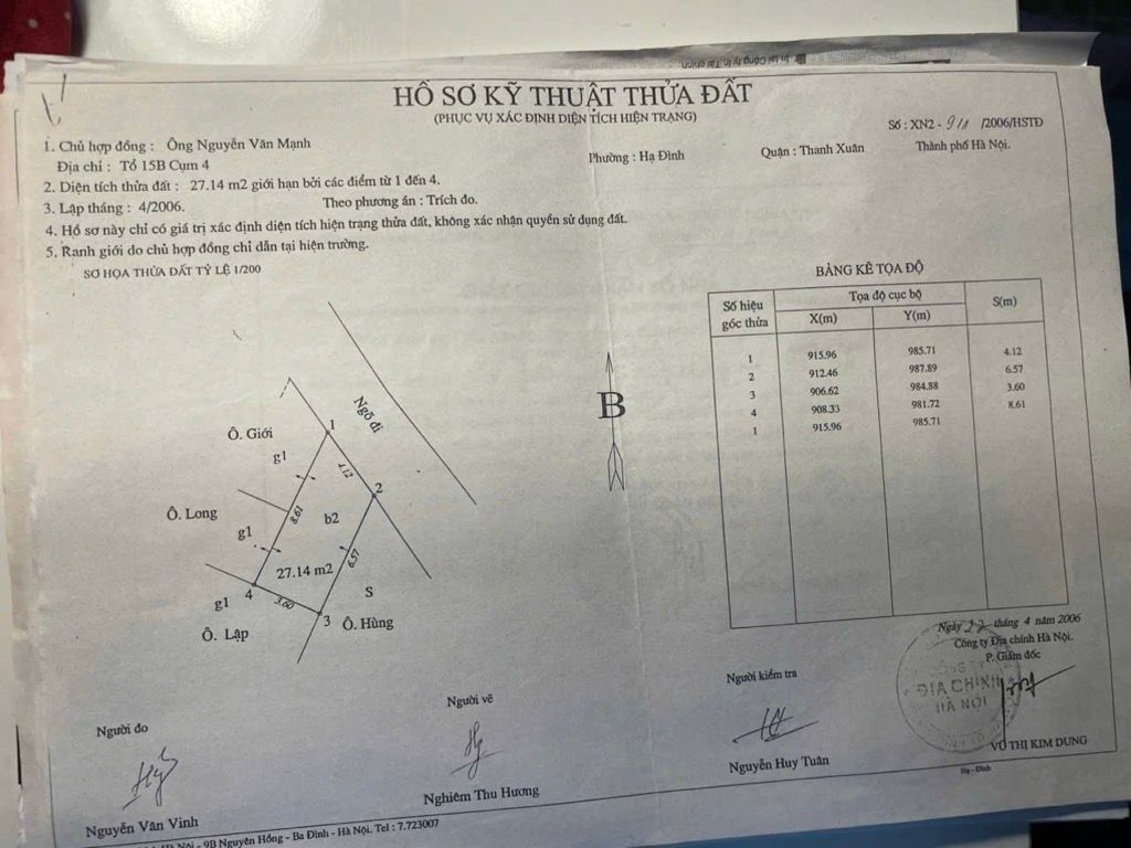Bán nhà Nguyễn Xiển - diện tích 27m2 3 tầng - Ô TÔ TRÁNH - giá 4,4 tỷ