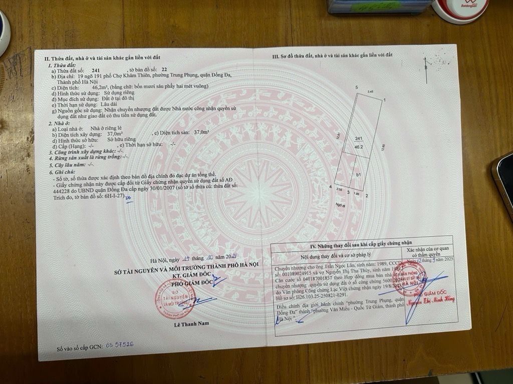 Bán nhà Ngõ Chợ Khâm Thiên - diện tích 46m2 4 tầng - 3 mặt thoáng - giá 8 tỷ