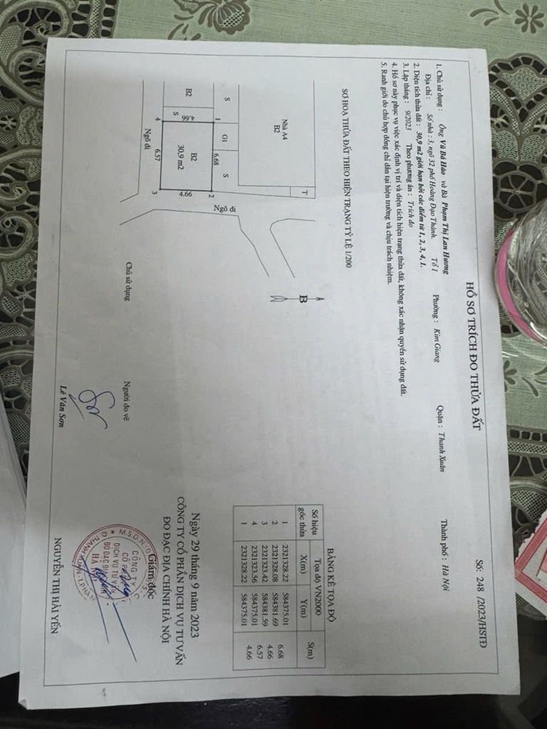 Bán nhà Hoàng Đạo Thành - diện tích 31m2 3 tầng - ô tô đỗ cửa - giá 3,95 tỷ