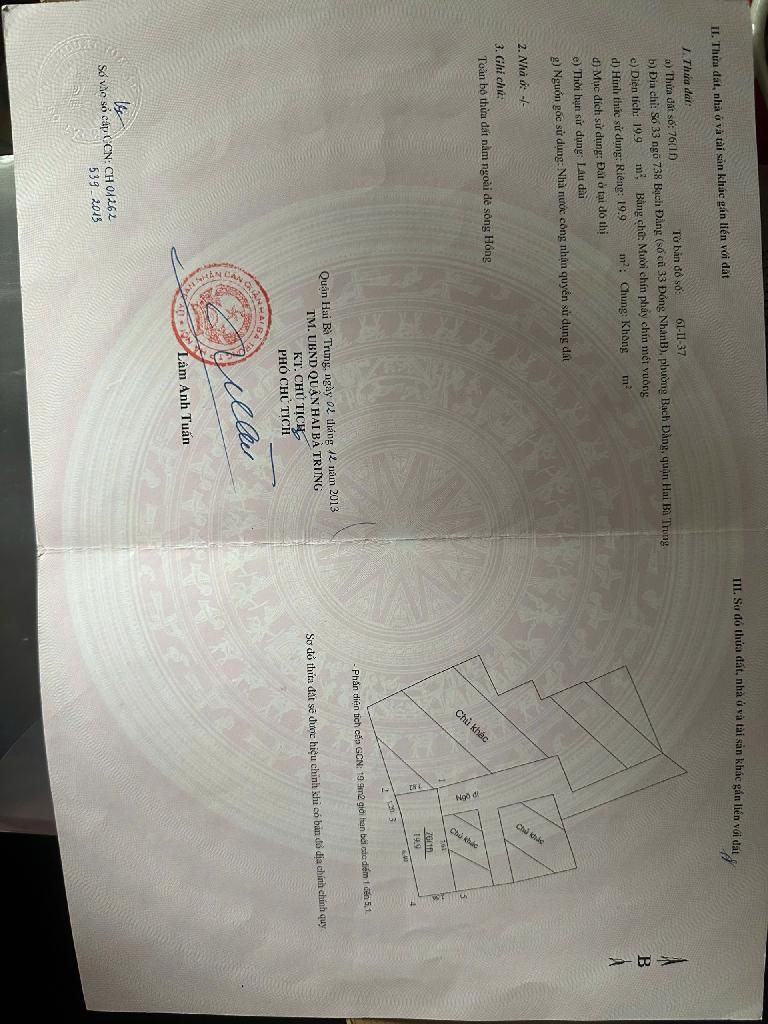 Bán nhà Bạch Đằng - diện tích 20m2 5 tầng - Nhà đẹp long lanh - giá 5,85 tỷ