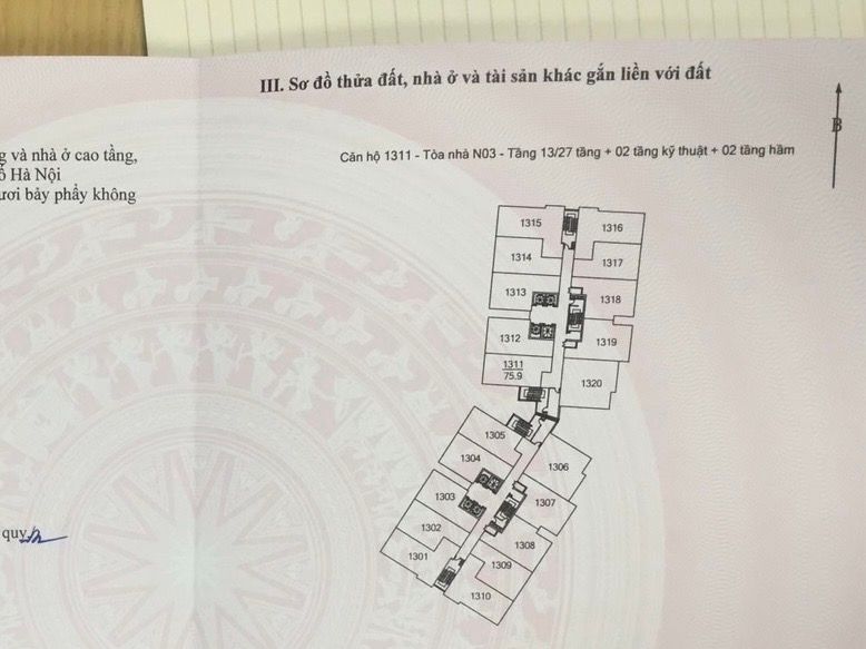 Bán nhà Lĩnh Nam - diện tích 76m2 13 tầng - Sổ đỏ chính chủ - giá 7,1 tỷ