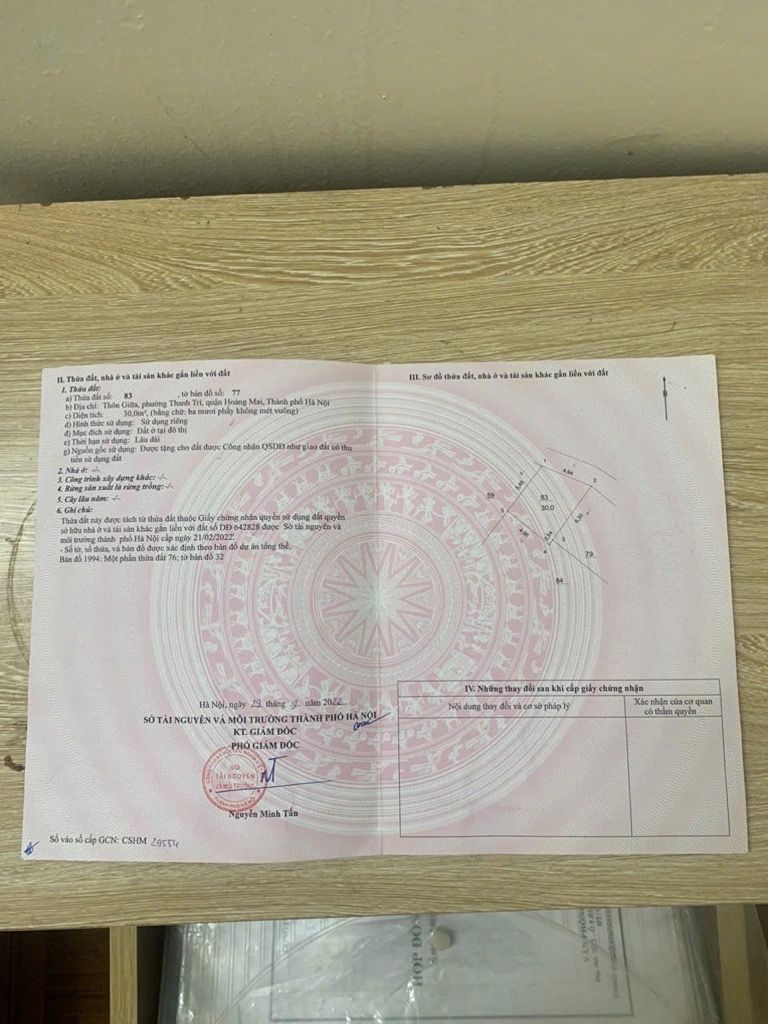 Bán nhà Ngũ Nhạc - diện tích 30m2 4 tầng - GẦN PHỐ - NHÀ DÂN XÂY - giá 6,9 tỷ