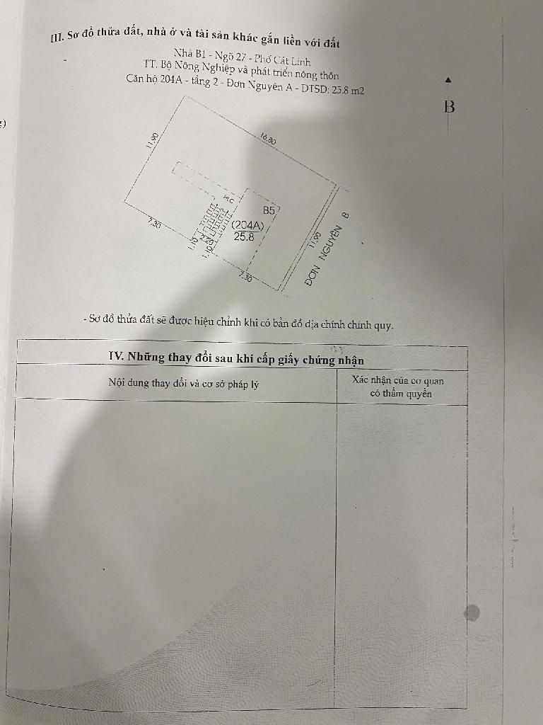 Bán nhà Cát Linh - diện tích 64m2 1 tầng - Lô góc, cực thoáng sáng - giá 4,25 tỷ