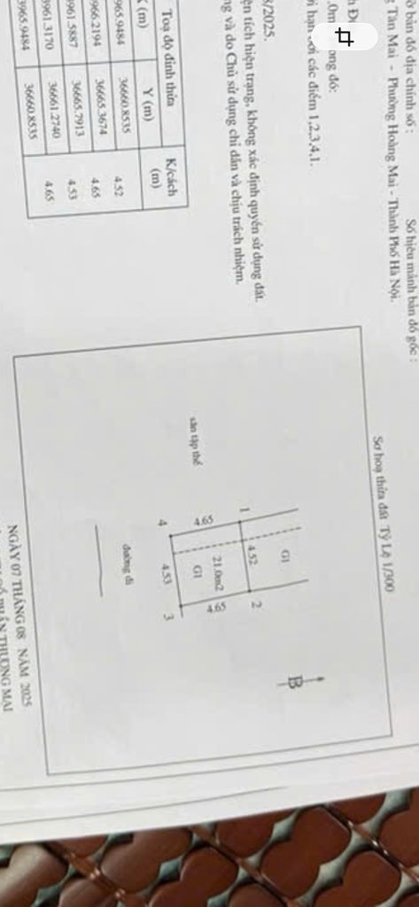 Bán nhà Tân Mai - diện tích 22m2 1.5 tầng - Lô góc - giá 2,2 tỷ