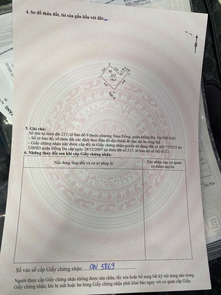 Bán nhà Nguyễn Lương Bằng - diện tích 14m2 4 tầng - Ngõ 85 thông tứ tung - giá 3,999 tỷ