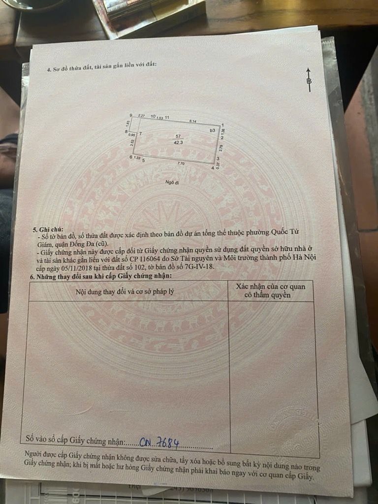 Bán nhà Đặng Trần Côn - diện tích 42.3m2 5 tầng - Nhà dân tự xây, mặt tiền rộng - giá 17,9 tỷ