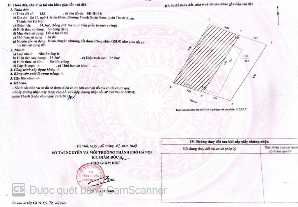 Bán nhà Triều Khúc - diện tích 35m2 6 tầng - Cực hiếm - giá 8,9 tỷ