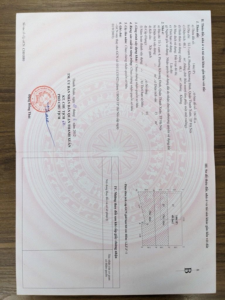 Bán nhà Khương Hạ - diện tích 48m2 7 tầng - Thang máy - giá 13,2 tỷ