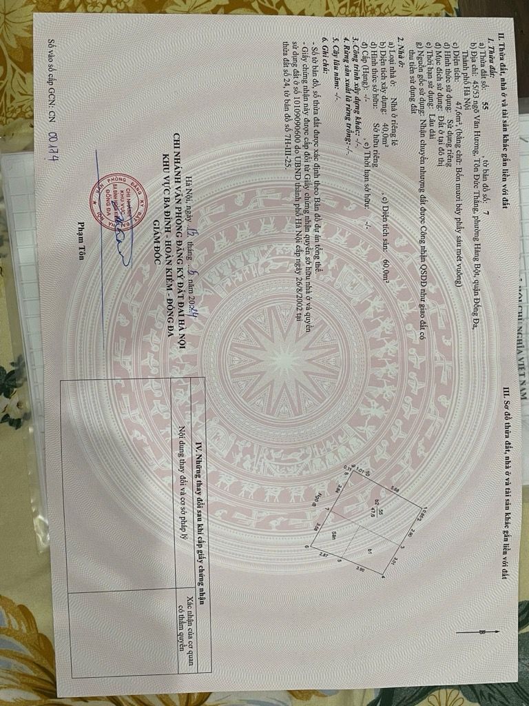 Bán nhà Văn Hương - diện tích 48m2 4 tầng - Nhà ở trung tâm Đống Đa, ngõ thông thoáng - giá 10,8 tỷ