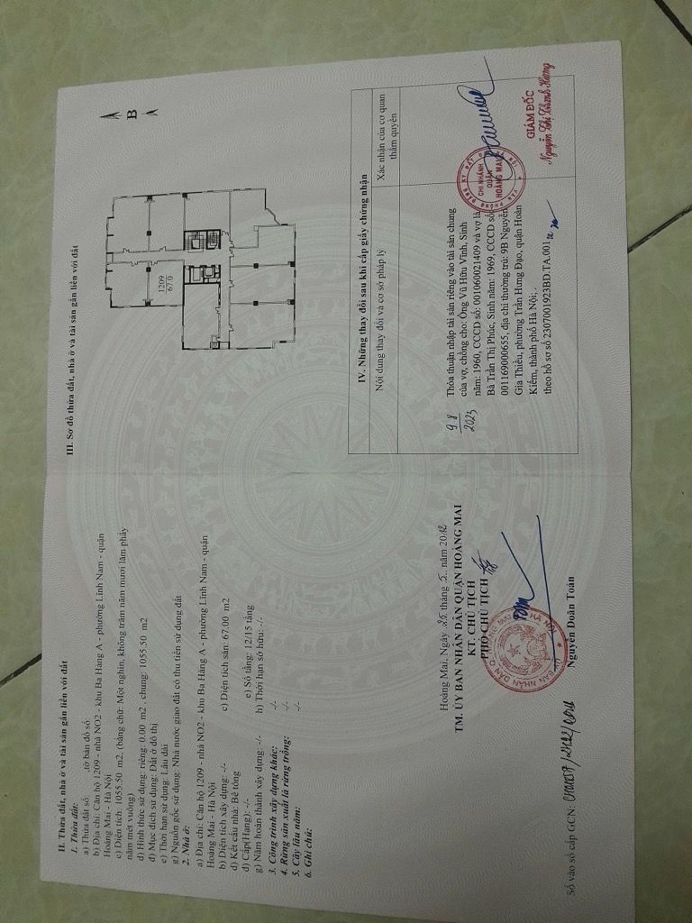 Bán nhà Lĩnh Nam - diện tích 67m2 1 tầng - Sổ đỏ chính chủ - giá 5,25 tỷ