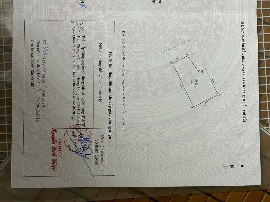 Bán nhà Định Công - diện tích 53m2 8 tầng - Lô góc, cho thuê dòng tiền ổn định - giá 15,5 tỷ