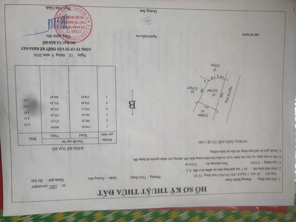 Bán nhà Vĩnh Hưng - diện tích 22m2 3 tầng - Nhà xây mới, nội thất đầy đủ - giá 3 tỷ