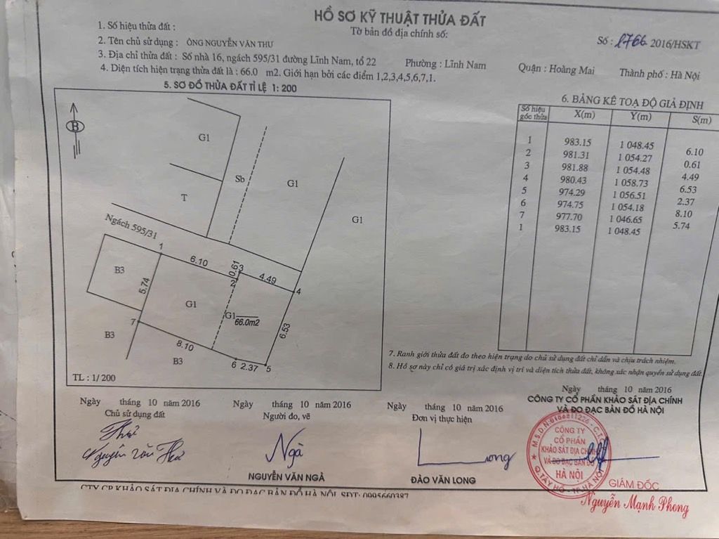 Bán nhà Lĩnh nam - diện tích 36m2 4 tầng - Nhà dân xây 4 tầng, vị trí Rất gần phố - giá 4,35 tỷ