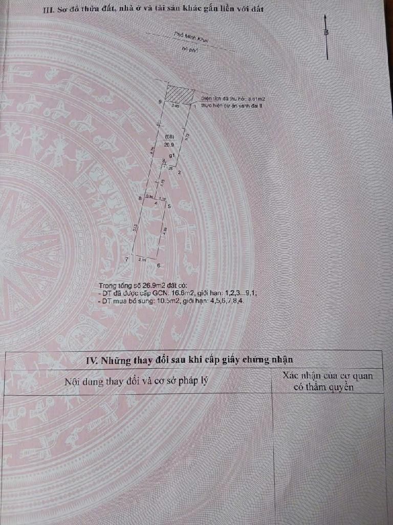 Bán nhà Bạch Mai - diện tích 27m2 5 tầng - Nhà đẹp hiếm có - giá 13,5 tỷ