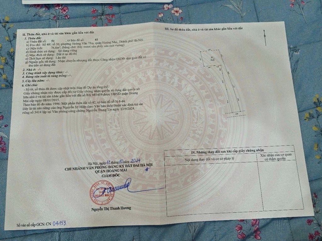 Bán nhà Hoàng Mai - diện tích 76.6m2 6 tầng - Lô góc, thang máy - giá 13,4 tỷ