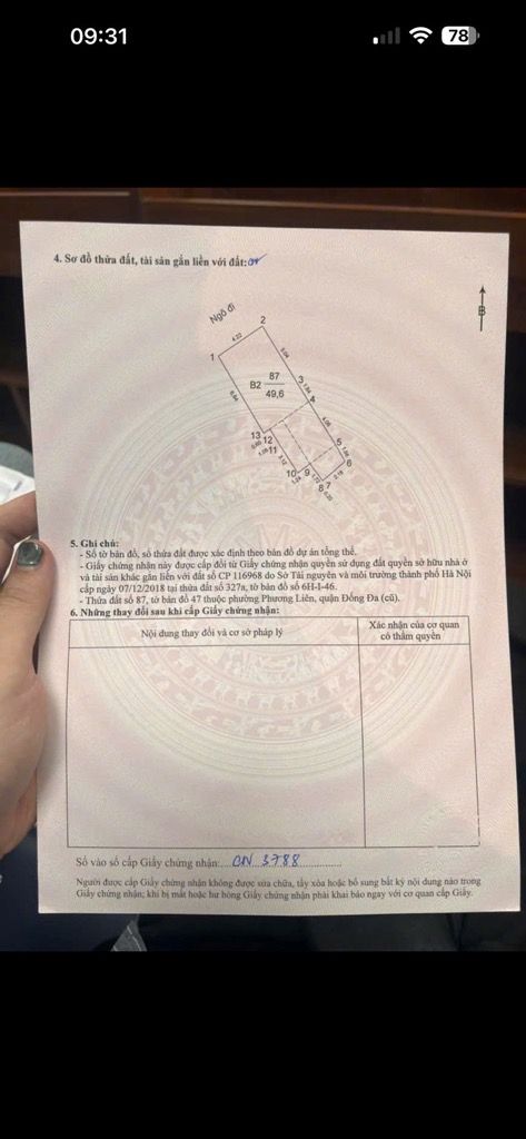 Bán nhà Lê Duẩn - diện tích 50m2 2 tầng - Gần hồ, ngõ thông 2 lối - giá 10 tỷ