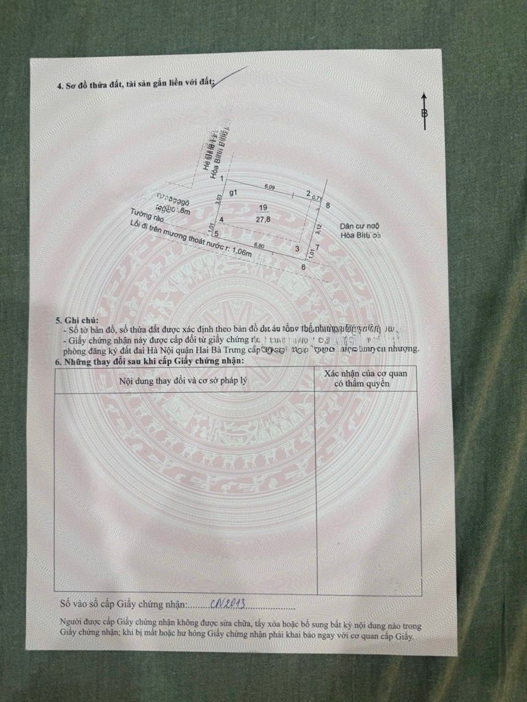 Bán nhà ngõ Hoà Bình 2 - diện tích 32m2 5 tầng - Nhà đẹp full đồ - giá 10 tỷ