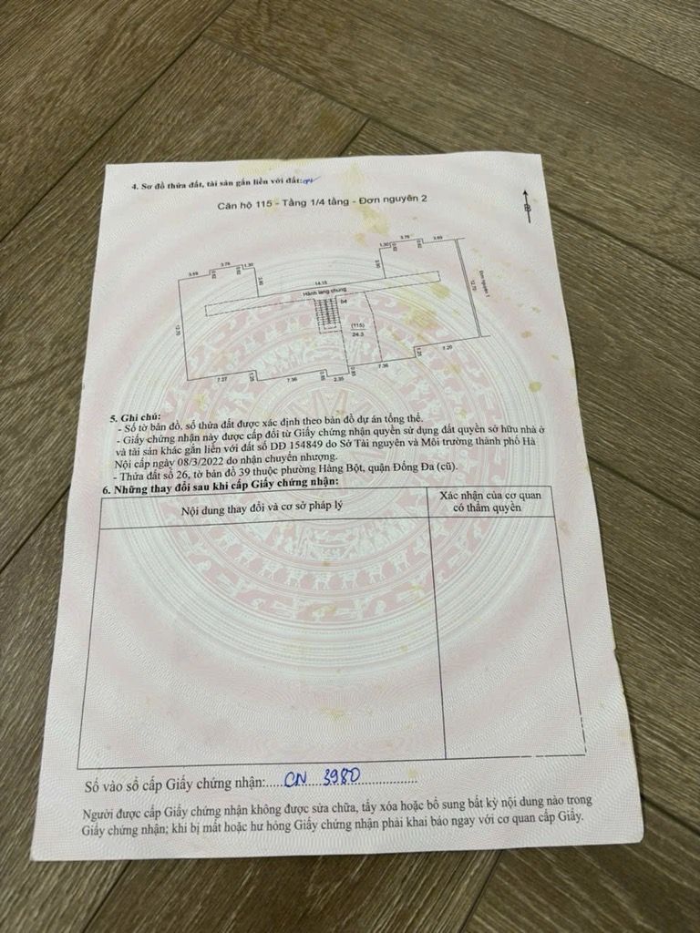 Bán nhà Tôn Đức Thắng - diện tích 50m2 1 tầng - gần ô tô - giá 4,3 tỷ