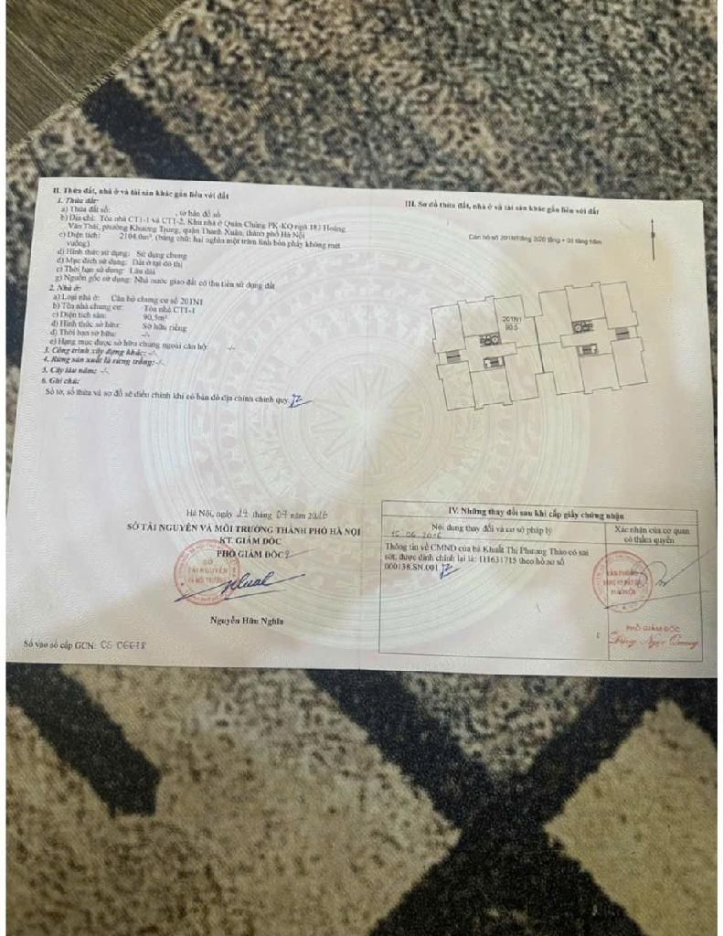 Bán nhà Hoàng Văn Thái - diện tích 90,5m2 2 tầng - View Hồ Đầm Hồng - giá 7,5 tỷ