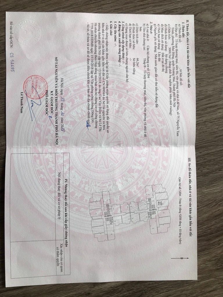 Bán nhà Tam Trinh - diện tích 66,2m2 1 tầng - Căn hộ đẹp hiếm có - giá 7,3 tỷ