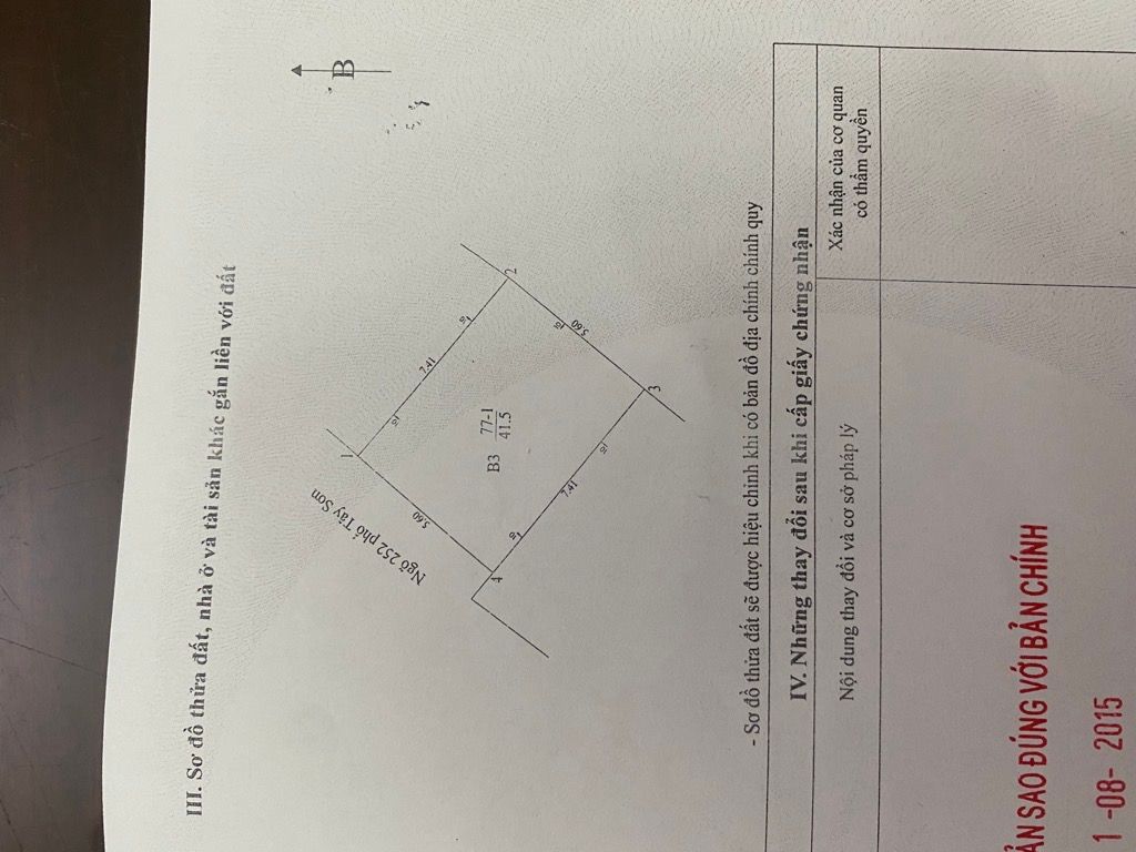 Bán nhà Tây Sơn - diện tích 41.5m2 4 tầng - Ô TÔ VÀO NHÀ - giá 23,2 tỷ