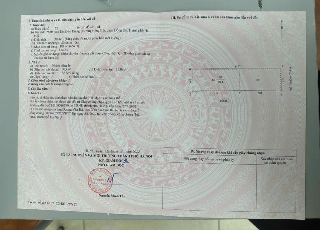 Bán nhà Tôn Đức Thắng - diện tích 30,4m2 6 tầng - Lô góc 2 mặt thoáng - giá 22 tỷ