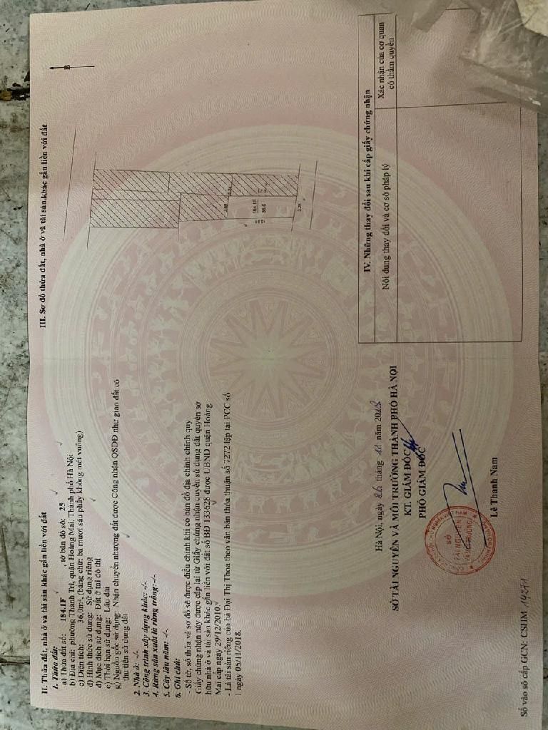 Bán nhà Thanh Lân - diện tích 36m2 5 tầng - ô tô nhỏ lùi vào được - giá 9,5 tỷ